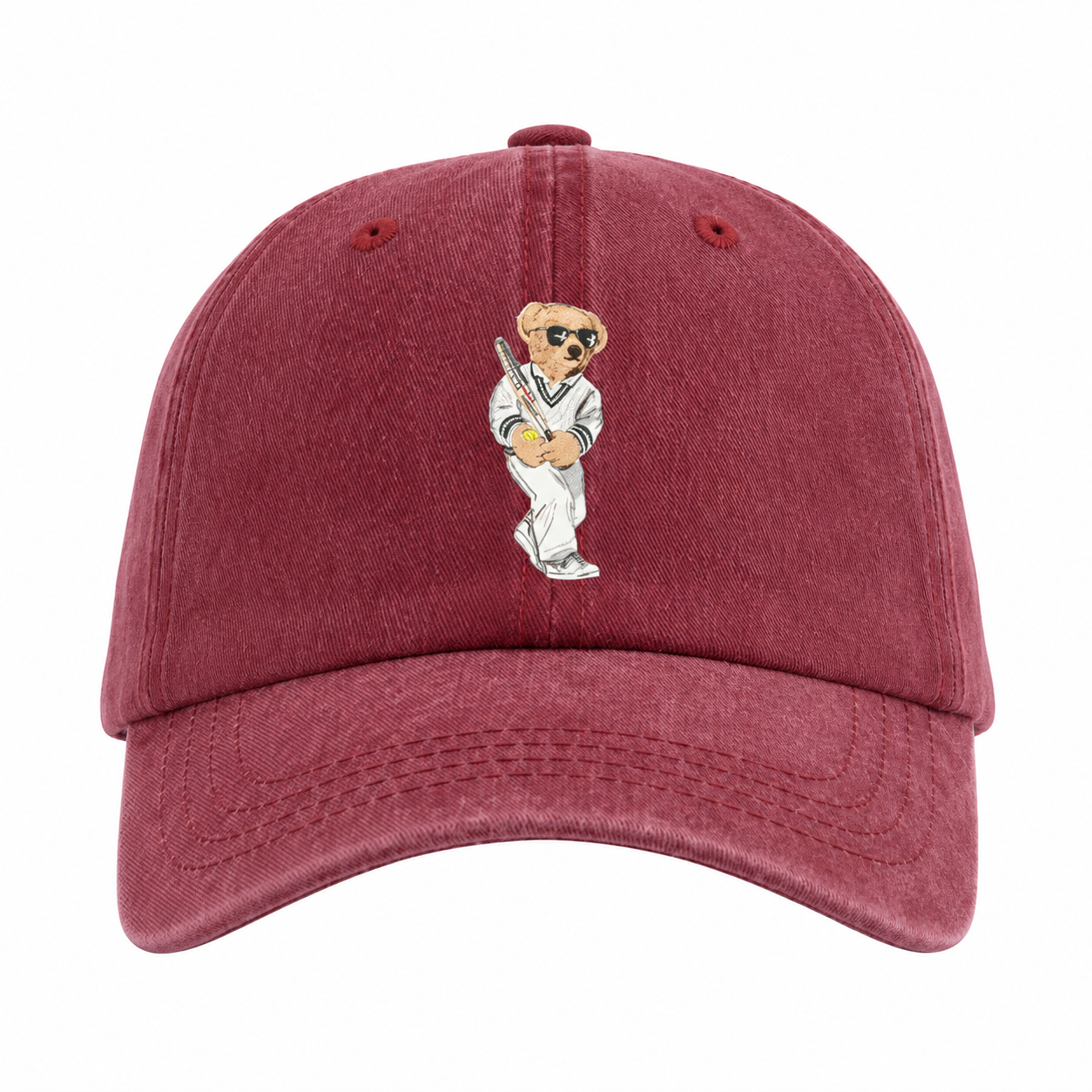 Tennis Bear Washed Cap