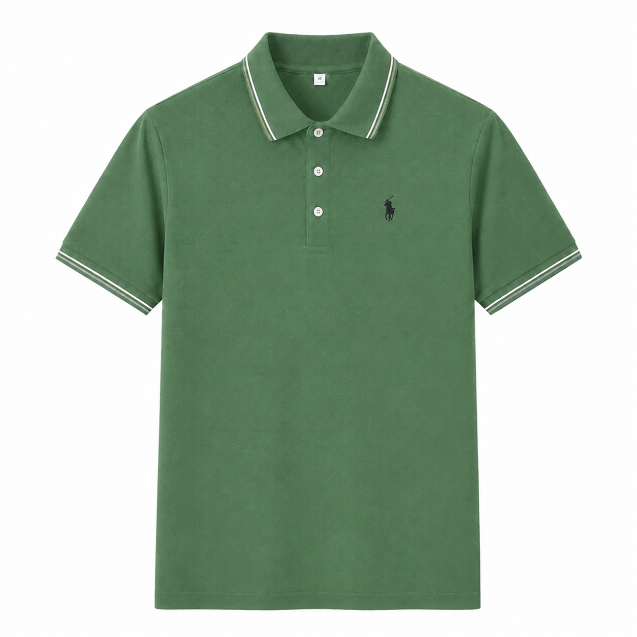 Contrast-Trim Polo Shirt