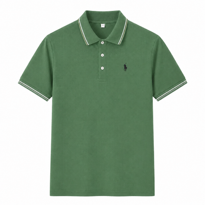 Contrast-Trim Polo Shirt