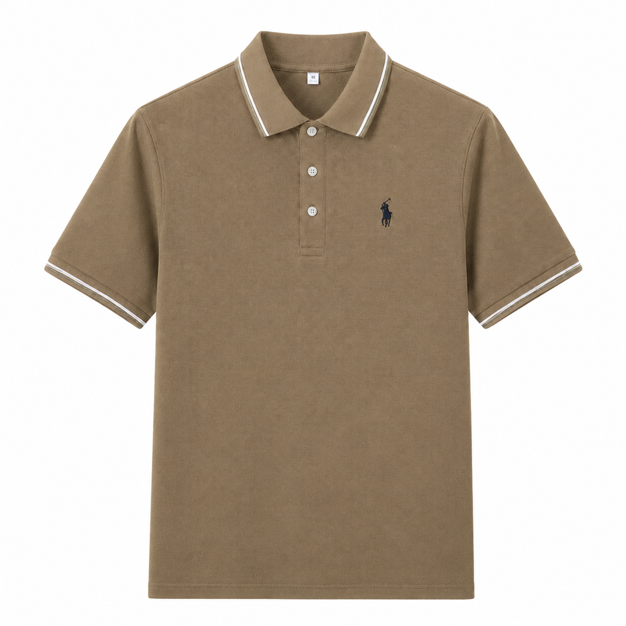 Contrast-Trim Polo Shirt