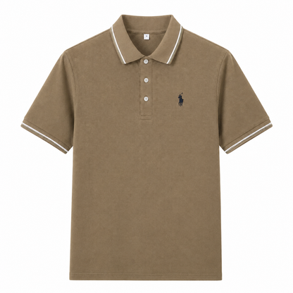 Contrast-Trim Polo Shirt