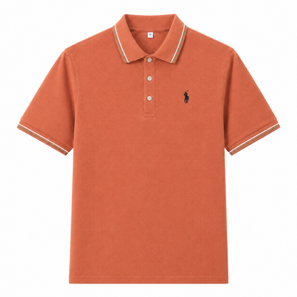 Contrast-Trim Polo Shirt
