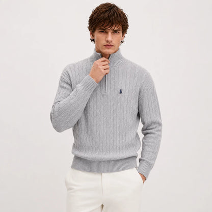 Long-sleeve polo shirt
