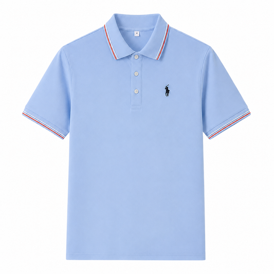 Contrast-Trim Polo Shirt