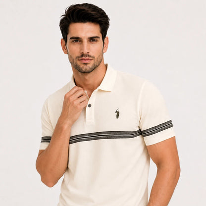 Modern Stripe Detail Polo