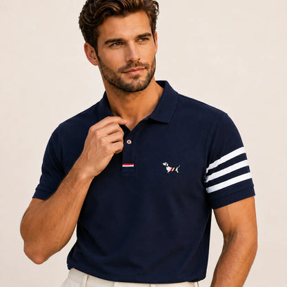 Signature Sleeve-Stripe Polo