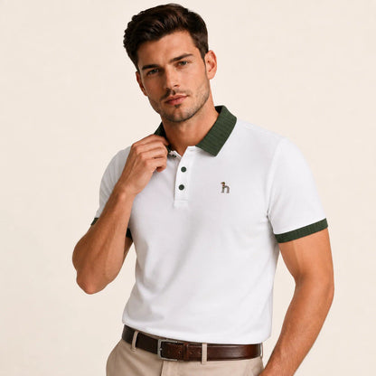 Heritage Ribbed-Collar Polo