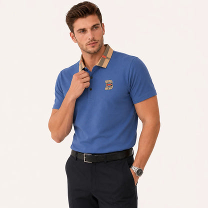 Monogram Collar Polo Shirt