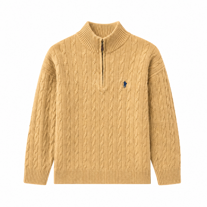 Long-sleeve polo shirt