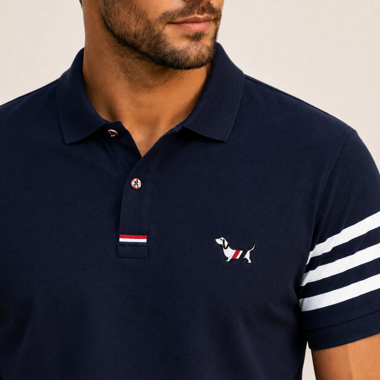 Signature Sleeve-Stripe Polo