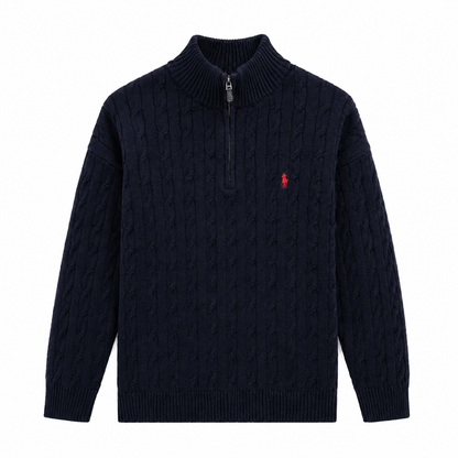 Long-sleeve polo shirt