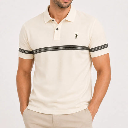 Modern Stripe Detail Polo