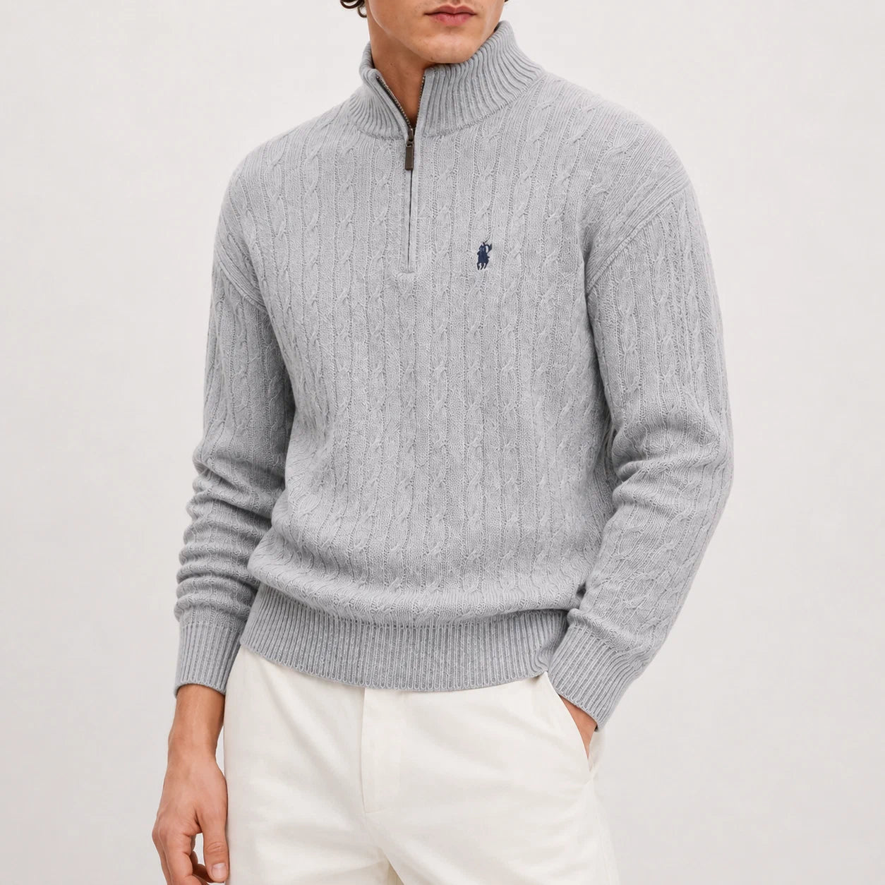 Long-sleeve polo shirt