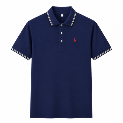Contrast-Trim Polo Shirt