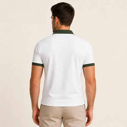 Heritage Ribbed-Collar Polo