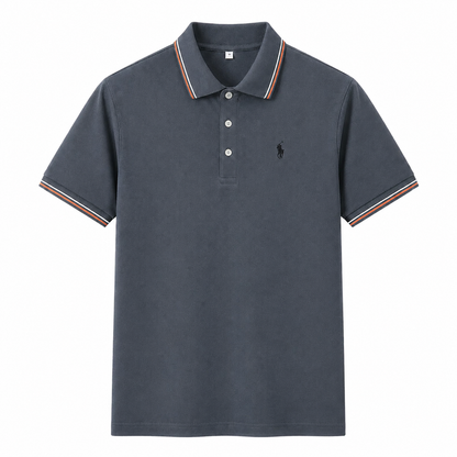 Contrast-Trim Polo Shirt