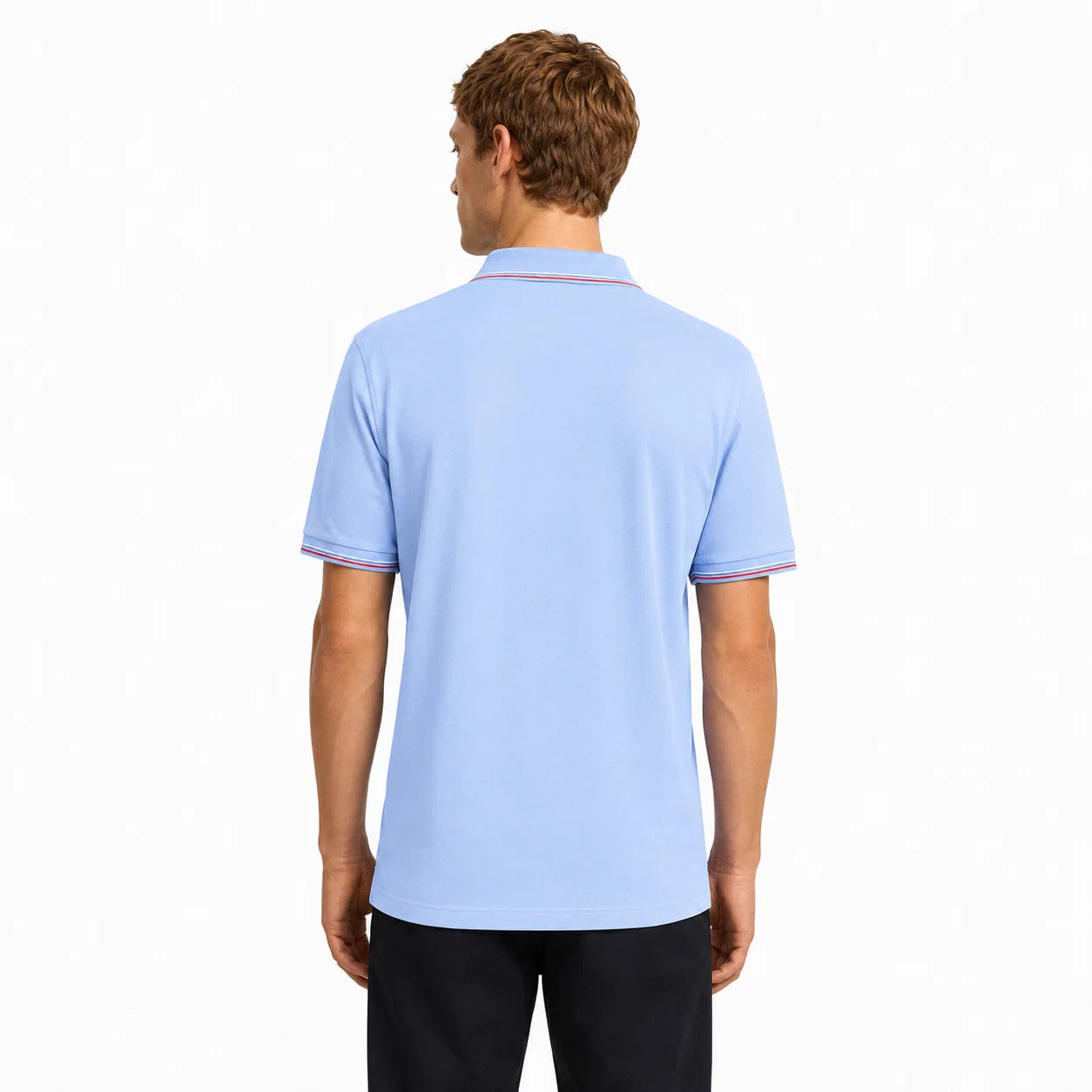 Contrast-Trim Polo Shirt