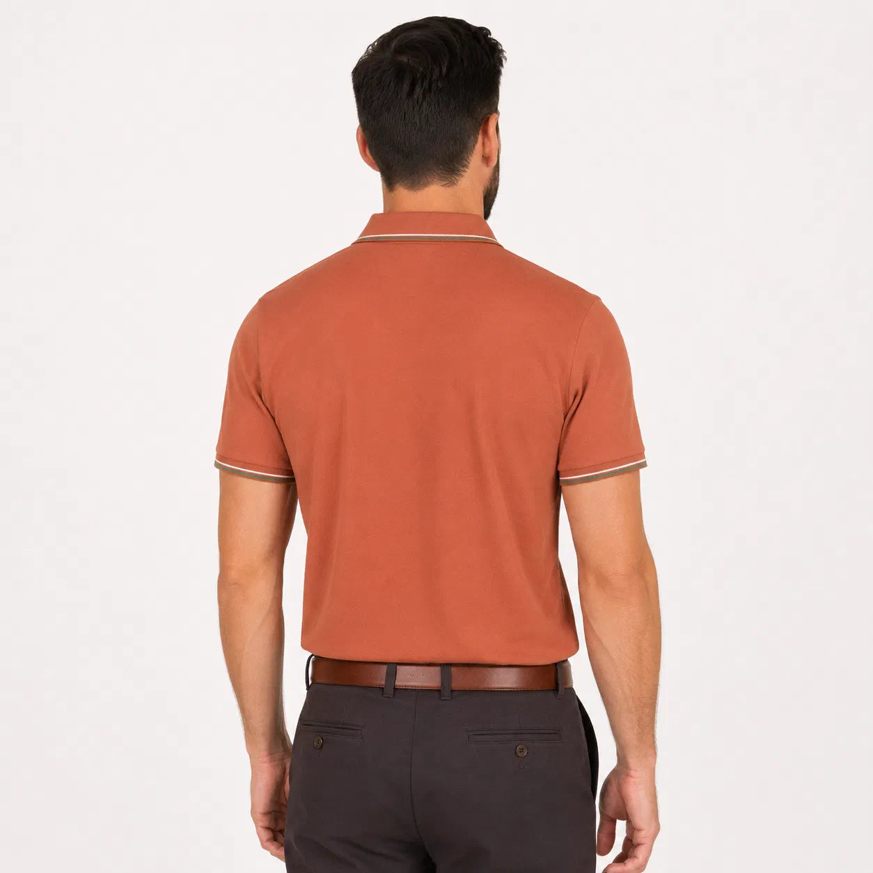 Tipped-Collar Polo Shirt