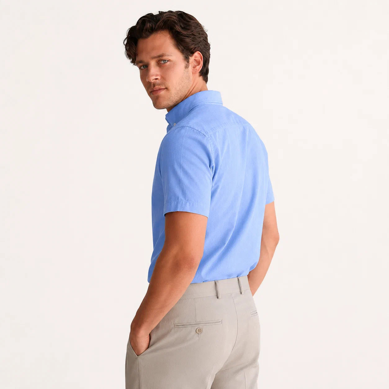 Short-Sleeve Button-Down Shirt