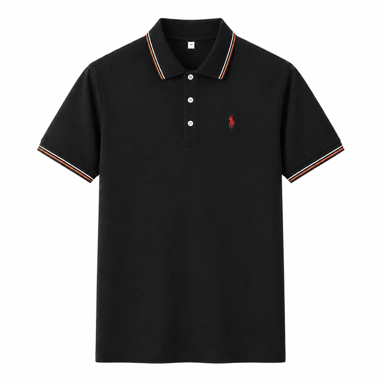 Contrast-Trim Polo Shirt