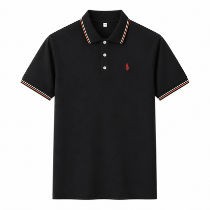 Contrast-Trim Polo Shirt