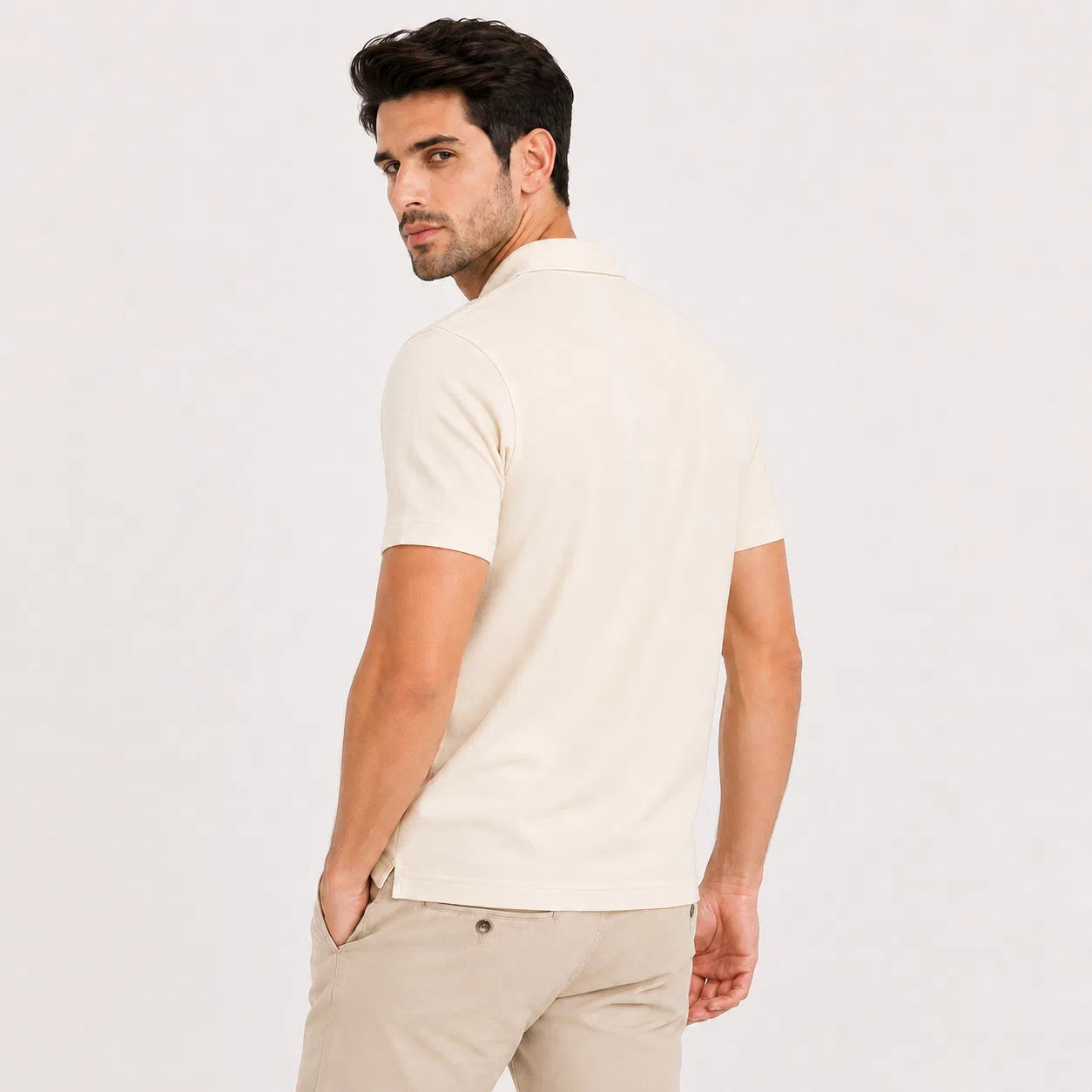 Modern Stripe Detail Polo