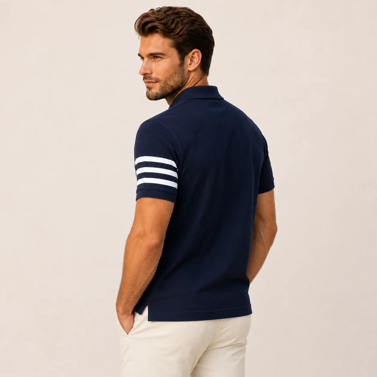 Signature Sleeve-Stripe Polo