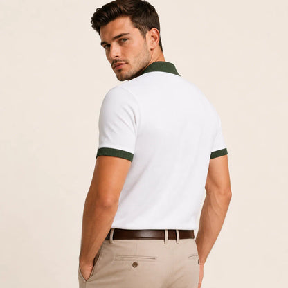 Heritage Ribbed-Collar Polo