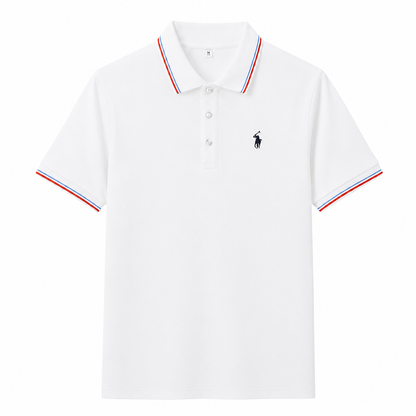 Contrast-Trim Polo Shirt