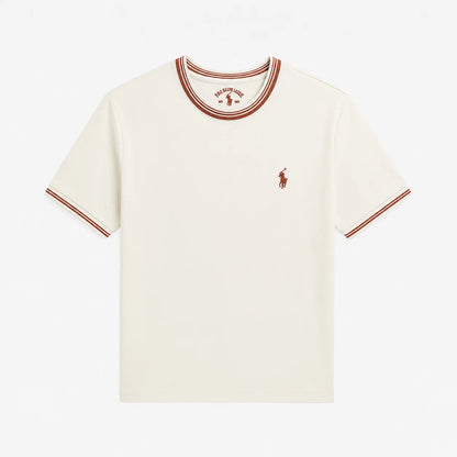 Double-Trim Crew-Neck T-Shirt