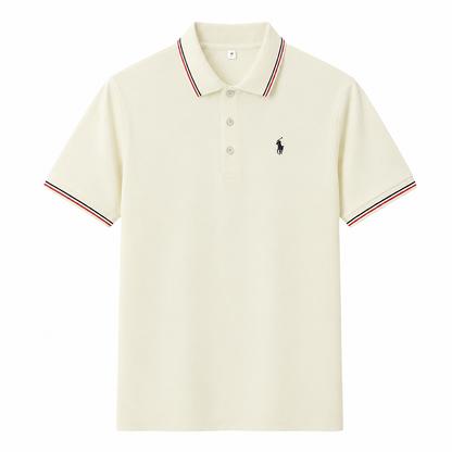 Contrast-Trim Polo Shirt