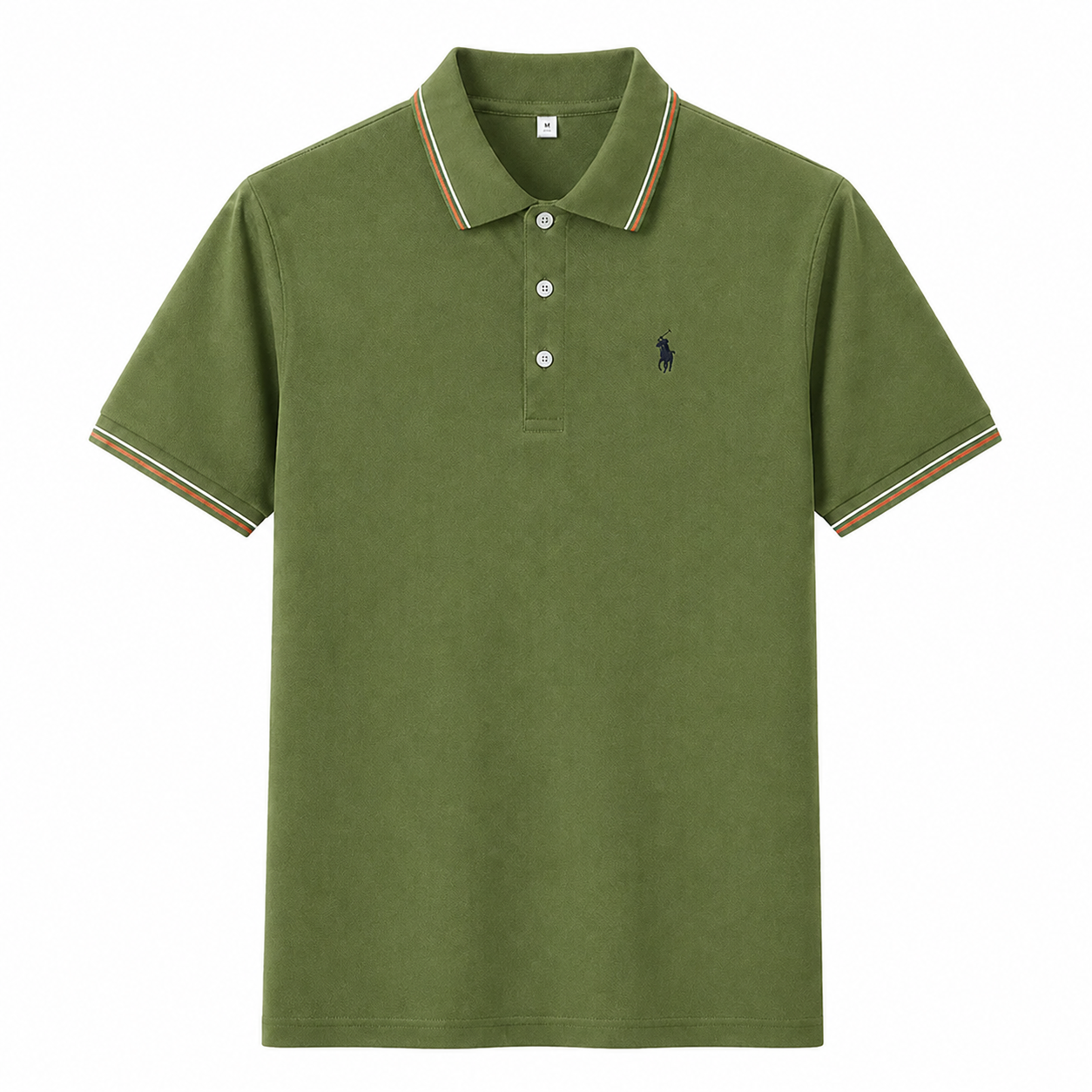 Contrast-Trim Polo Shirt