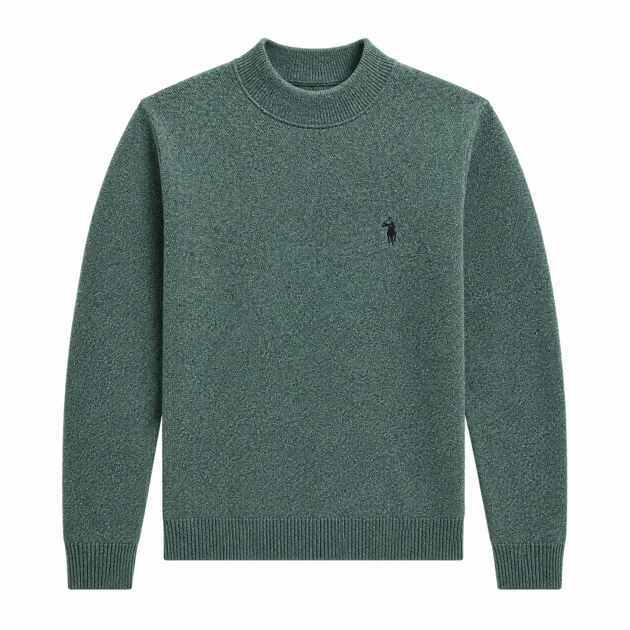 Mock-Neck Knit Sweater