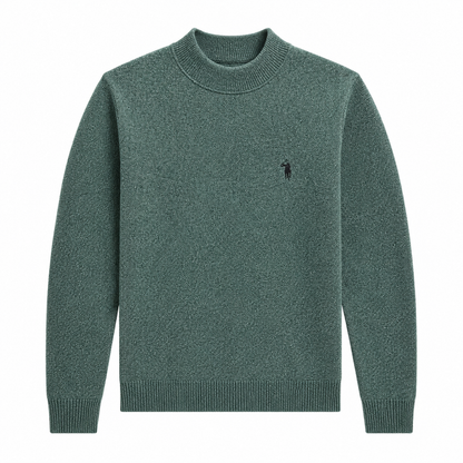 Mock-Neck Knit Sweater
