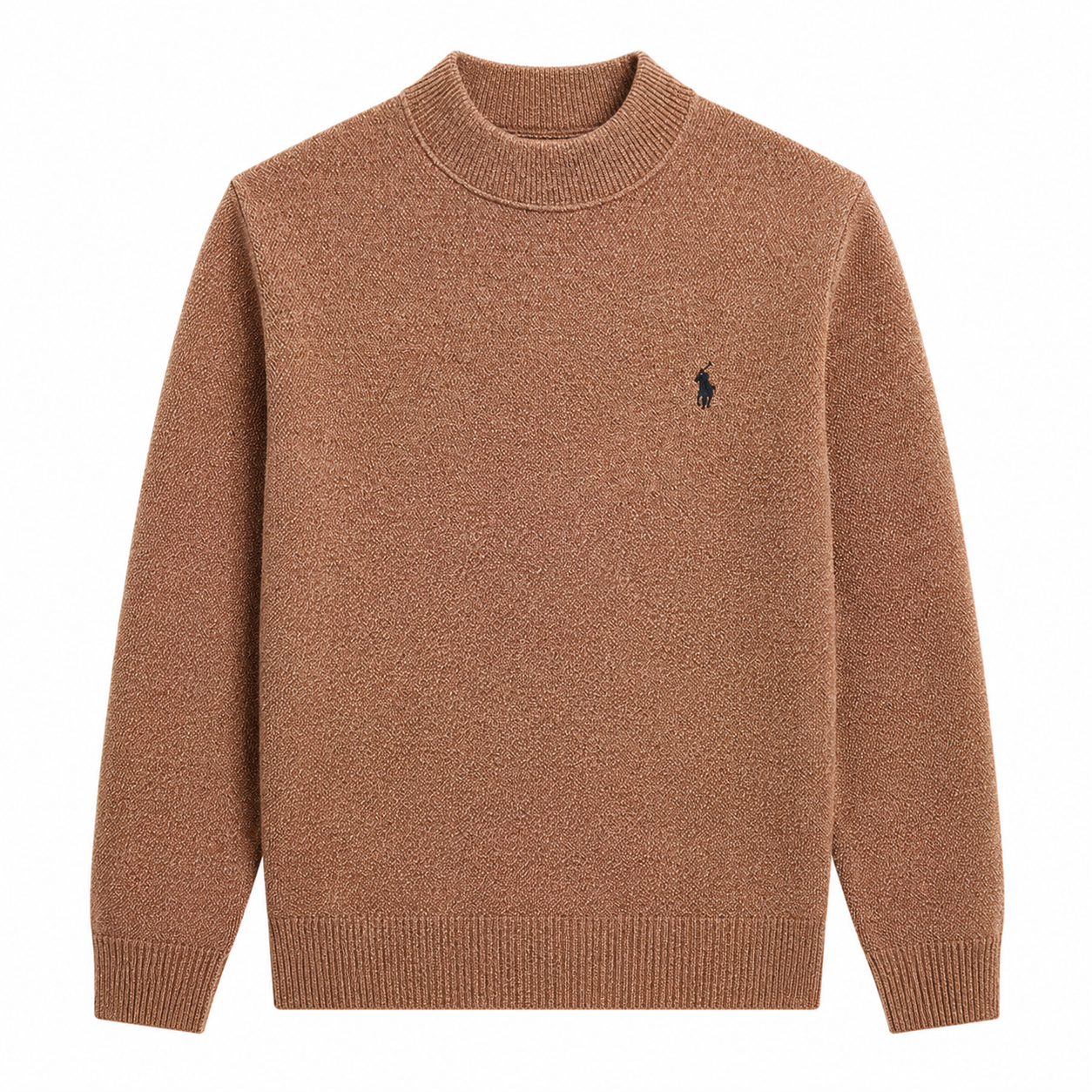 Mock-Neck Knit Sweater