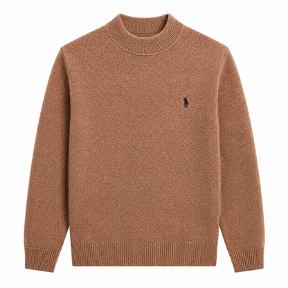 Mock-Neck Knit Sweater
