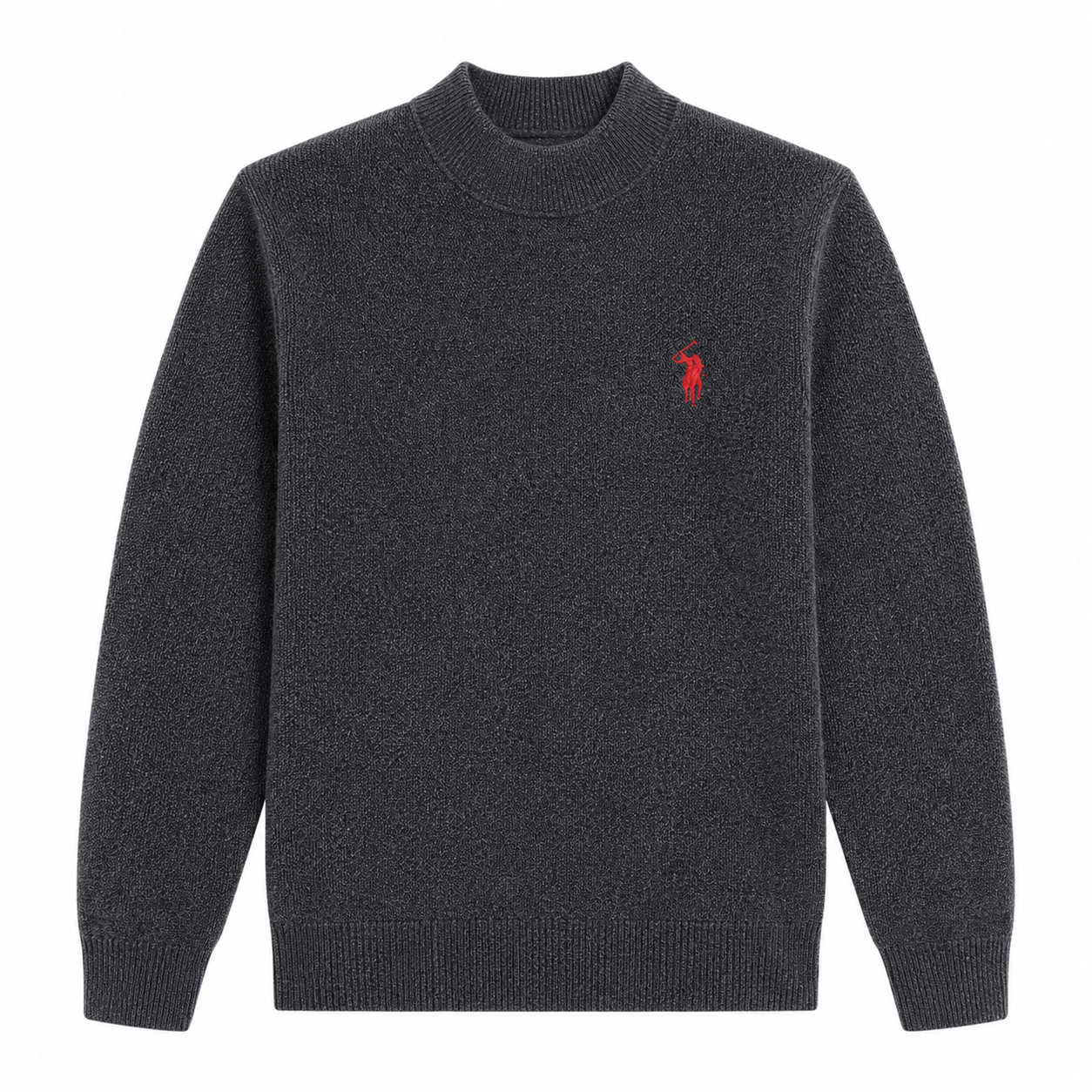 Mock-Neck Knit Sweater