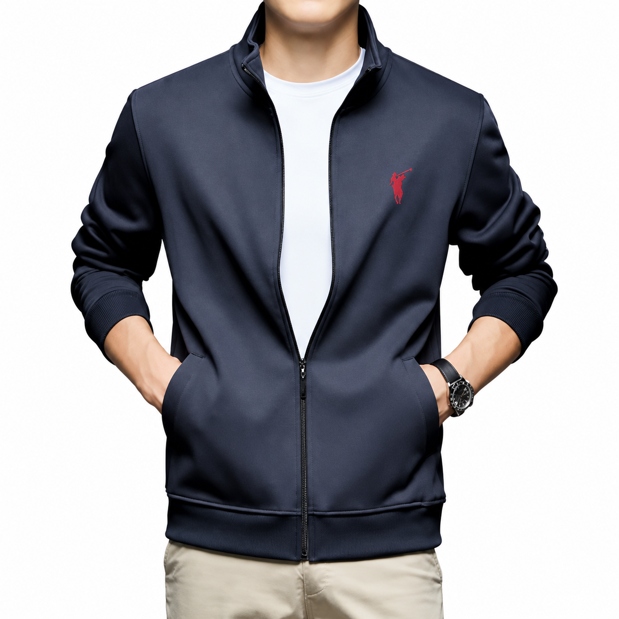 Zip Bomber Polo Jacket