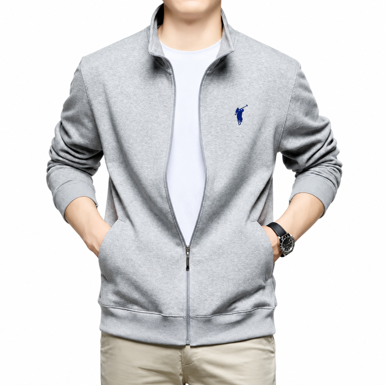 Zip Bomber Polo Jacket
