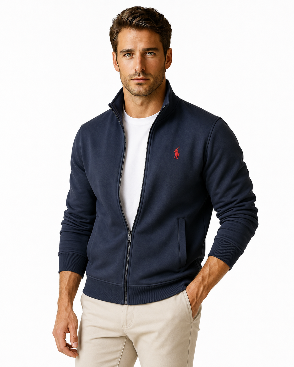 Zip Bomber Polo Jacket