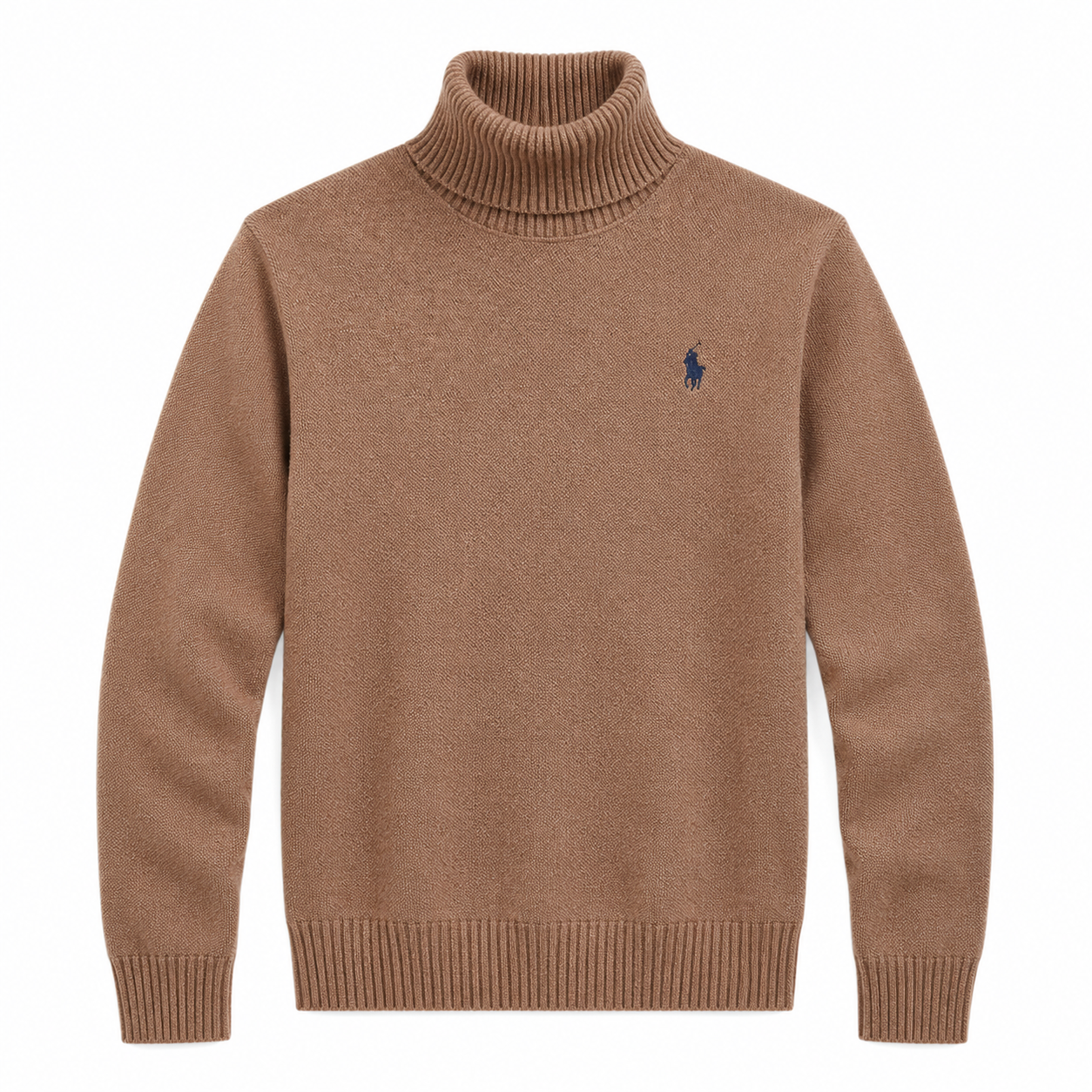 Roll-Neck Knit Sweater
