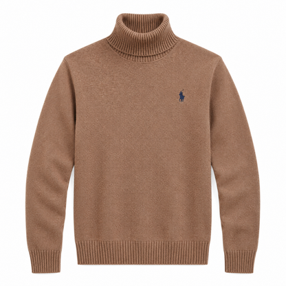 Roll-Neck Knit Sweater
