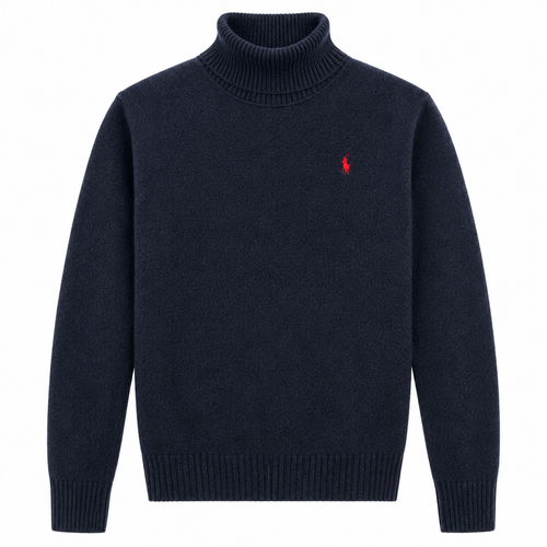 Roll-Neck Knit Sweater