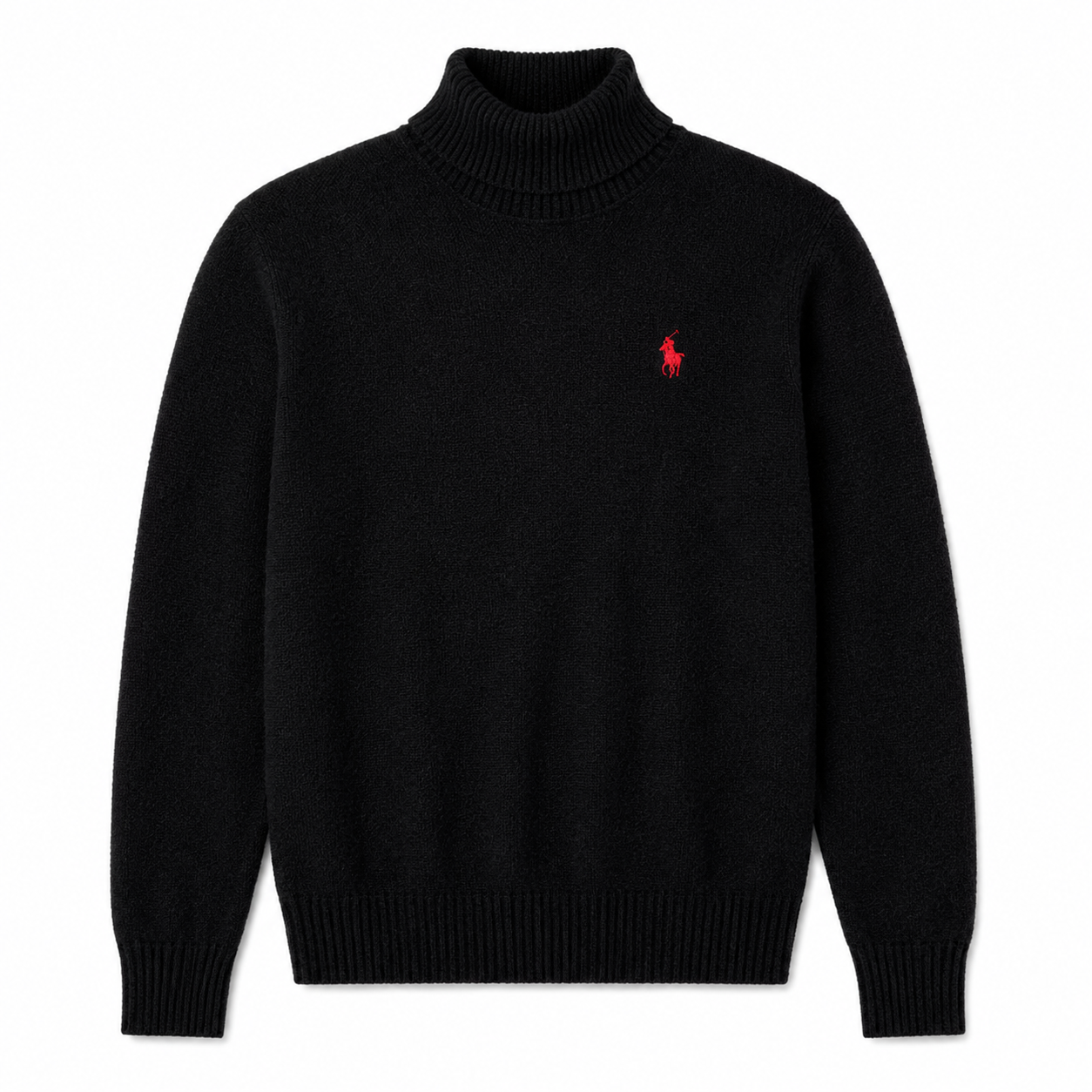 Roll-Neck Knit Sweater