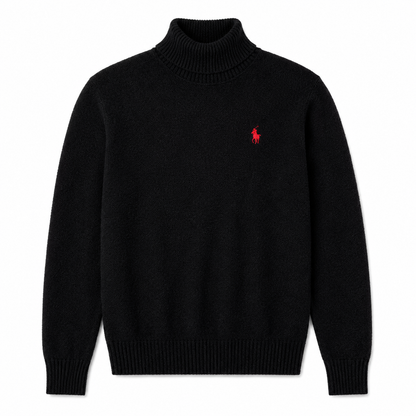 Roll-Neck Knit Sweater