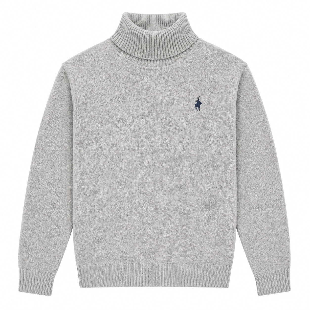 Roll-Neck Knit Sweater