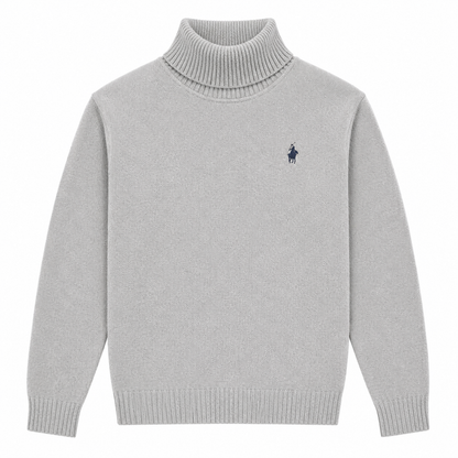 Roll-Neck Knit Sweater
