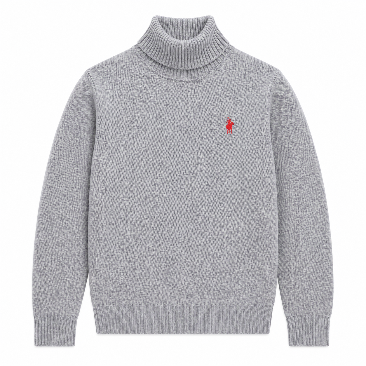 Roll-Neck Knit Sweater