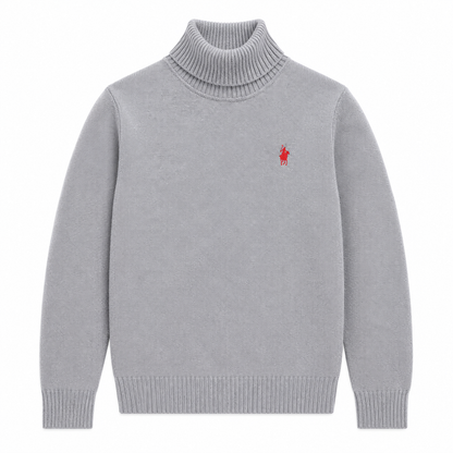 Roll-Neck Knit Sweater