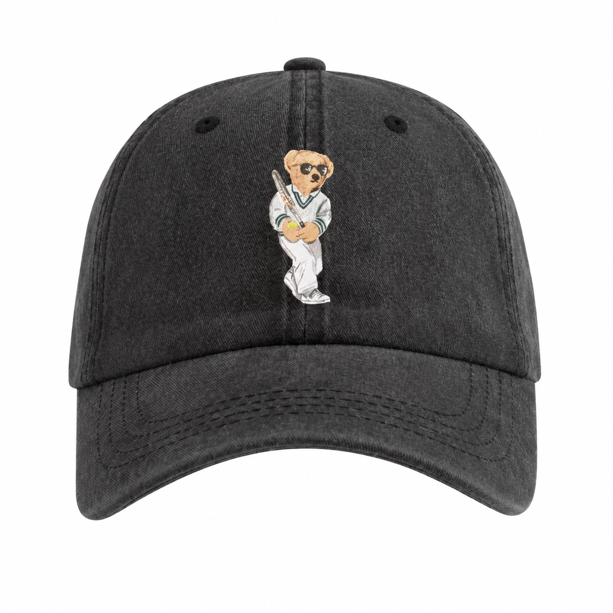 Tennis Bear Washed Cap